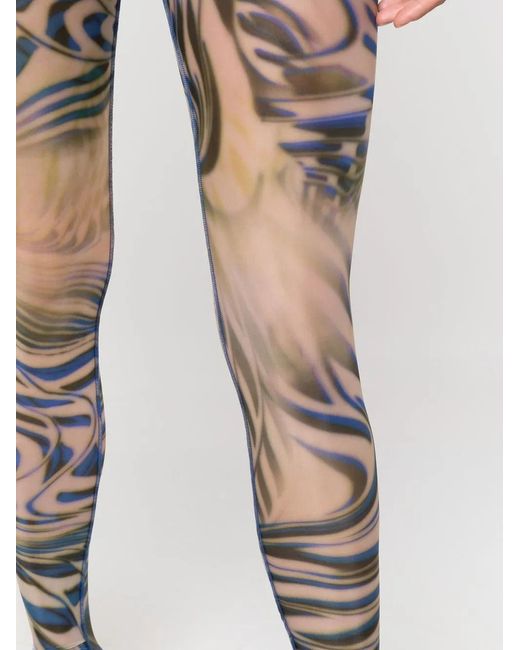 DIESEL Gray P-Koll Abstract-Print Leggings