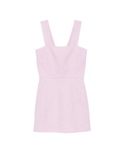 Patou Pink Square-Neck Mini Dress