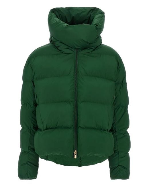 Pinko Green Giza Puffer Jackets