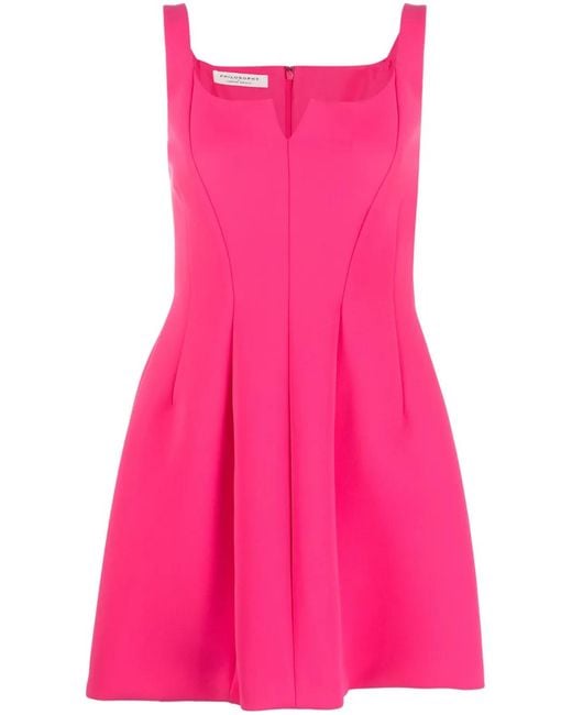 Philosophy Di Lorenzo Serafini Pink Darted Mini Dress