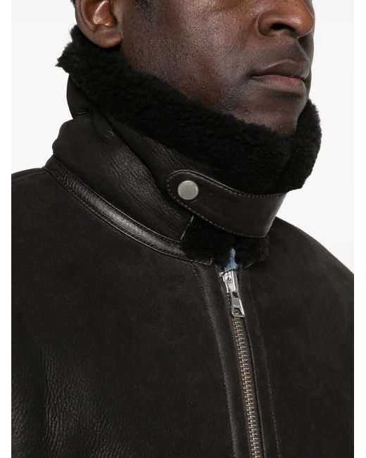 NN07 Black Veste Atkinson 8173 En Cuir for men
