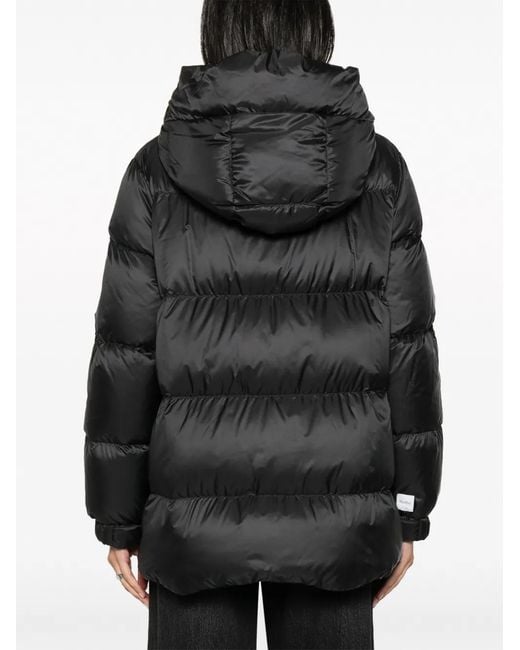 Max Mara Seia Gewatteerde Jas in het Black
