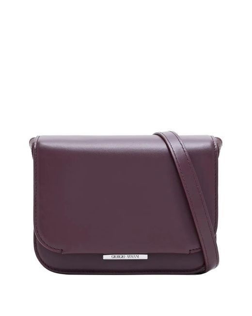 Giorgio Armani Purple Mini X 10 Corso Como Push-Lock Shoulder Bag