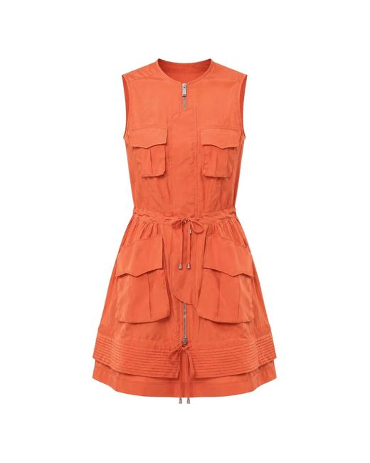 DSquared² Mouwloze Mini-Jurk in het Orange