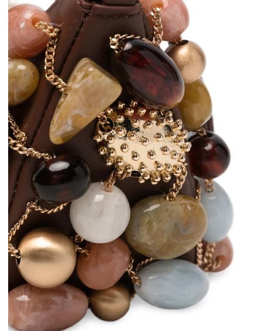 Cult Gaia Metallic Mercier Bauble-Embellished Shoulder Bag