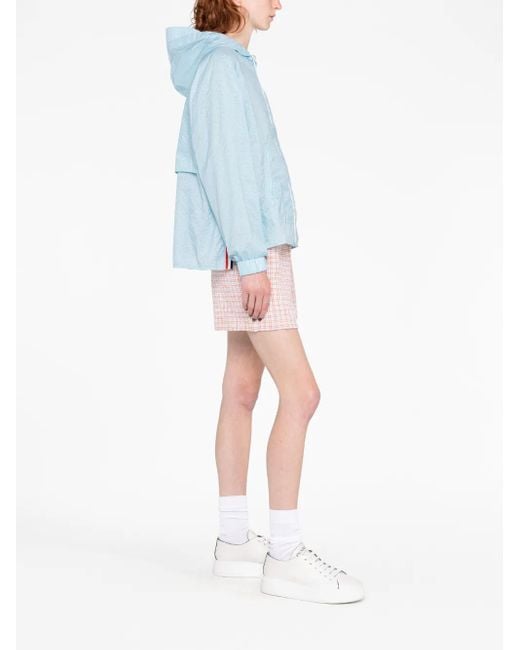 Thom Browne Blue 4-Bar Stripe Light Jacket