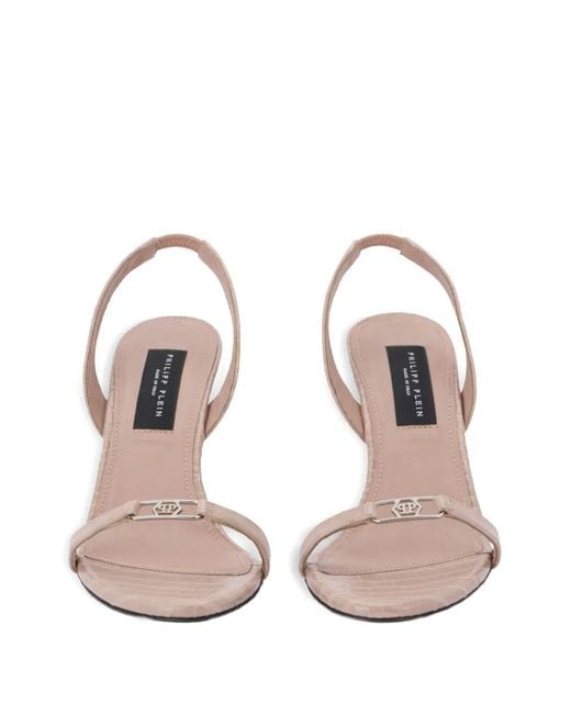 Philipp Plein Natural Hexagon 9 Heeled Sandals