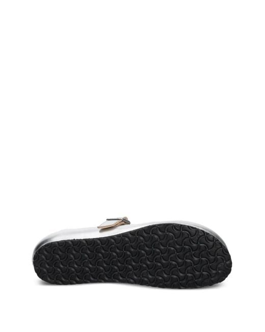 Birkenstock バックル フラットシューズ White