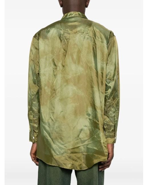 メンズ Comme des Garçons マルチポケット シャツ Green