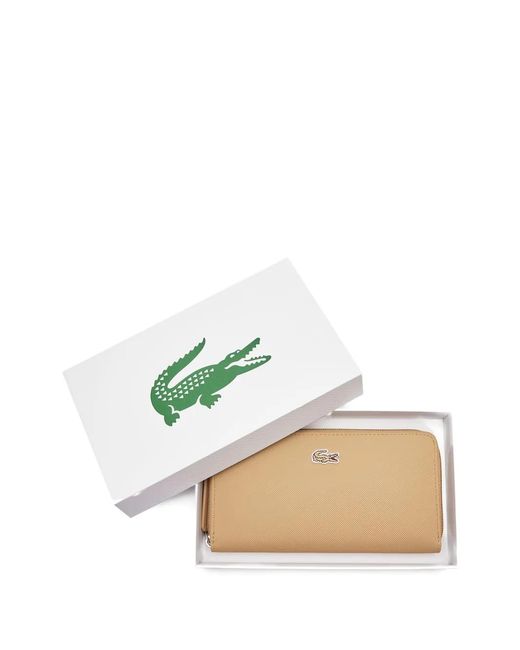 Lacoste Natural Concept Billfold Logo Wallet