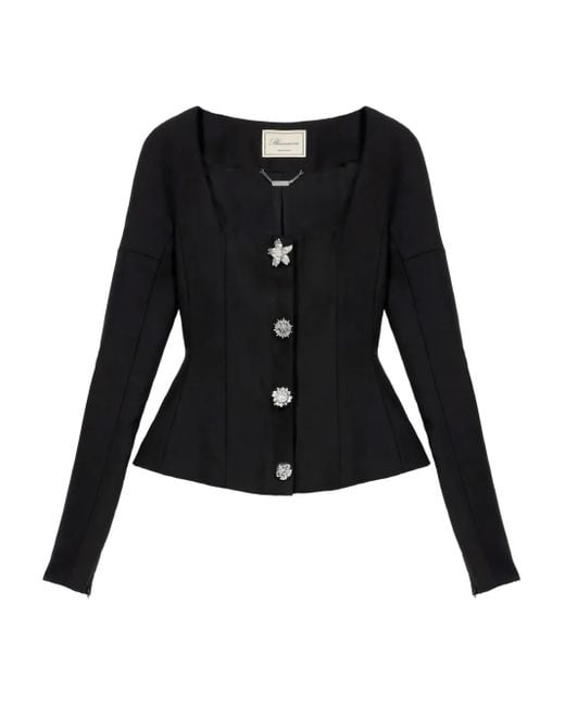 Blumarine Black Peplum Jacket