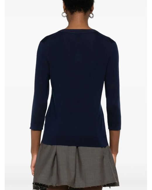 Boss Blue Wool Sweater