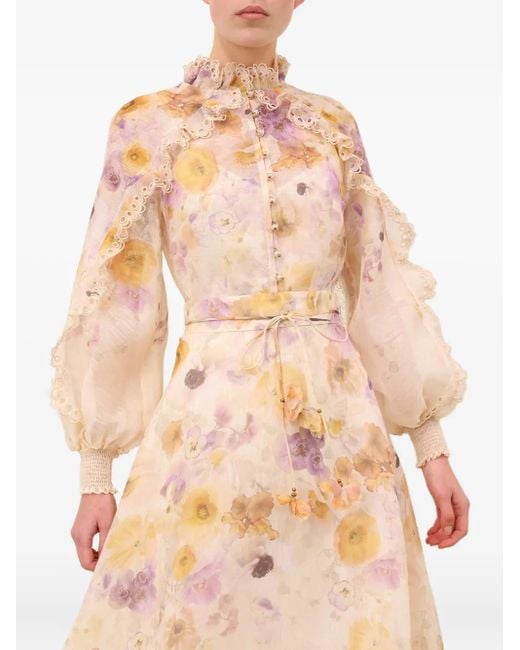 Blusa Memento con estampado floral Zimmermann de color Pink
