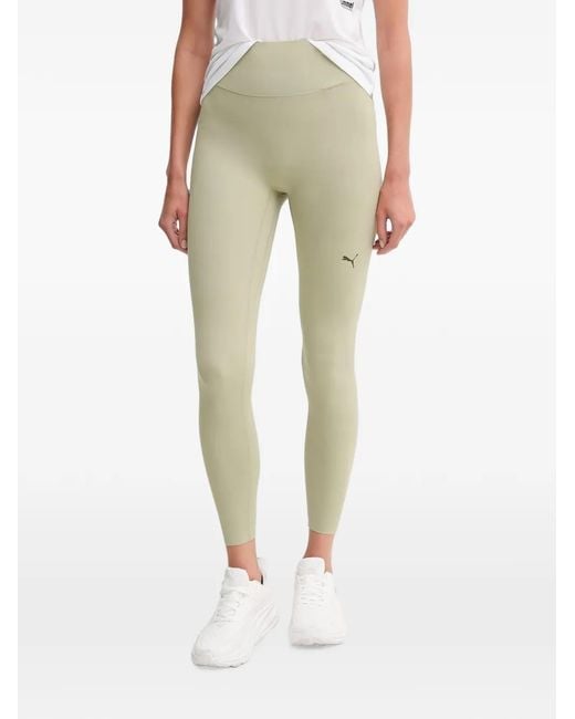 PUMA Natural Shapeluxe Logo-Print Leggings
