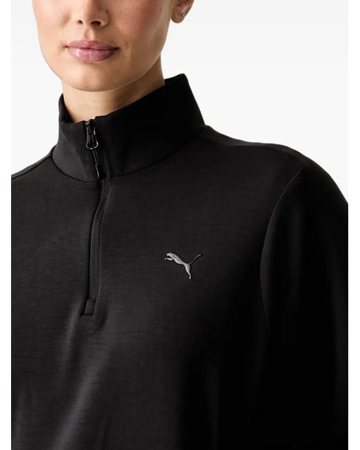 PUMA Black Quarter-Zip Sweater