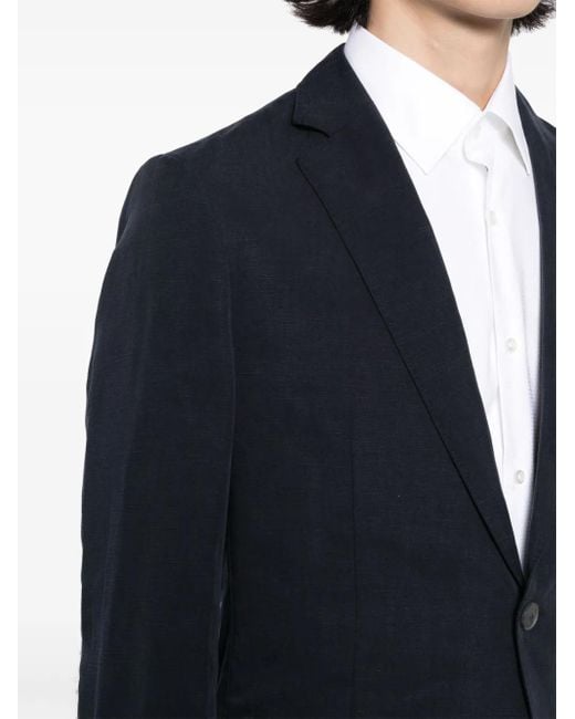 Boss Blue C-Hanry Single-Breasted Blazer for men