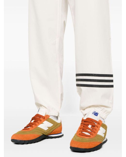 Adidas White New Classic Recycled Polyester Track Pants for men