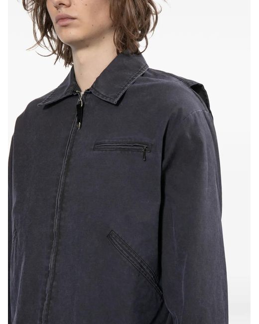 Toga Black Pigment-Print Jacket for men