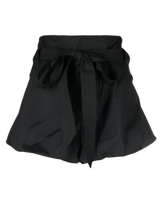 Shorts con cinturón y dobladillo abombado Philosophy Di Lorenzo Serafini de color Black