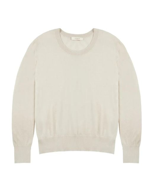 Zanone White Crew-Neck Sweater