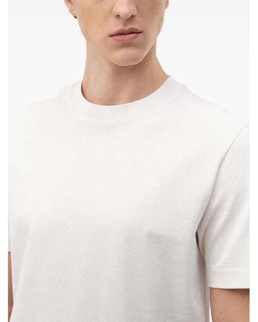 Boss White Crew-Neck T-Shirt for men