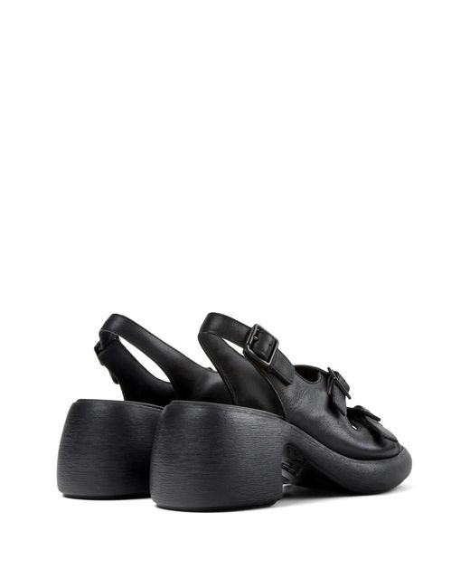 Camper Black Thelma Buckle-Fastening Sandals