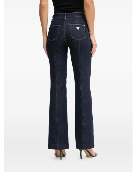 Guess Blue Button-Detailing Jeans