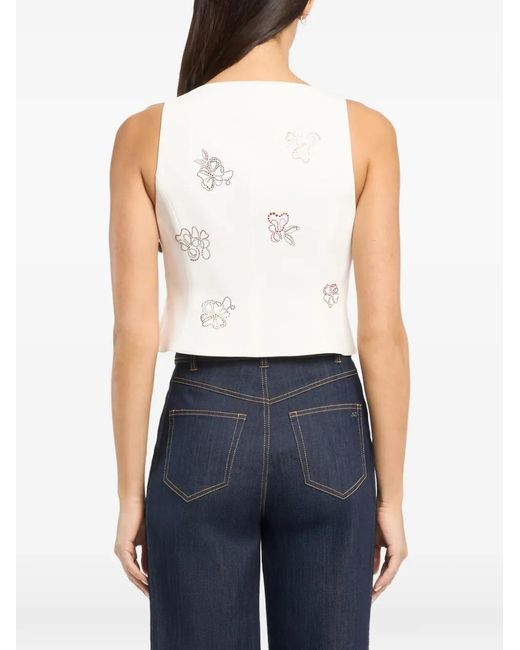 Cinq À Sept White Rowena Top