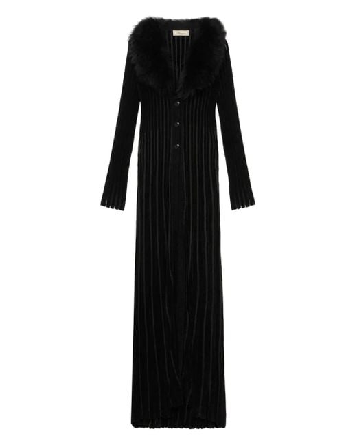 Cappotto Con Collo di Blumarine in Black