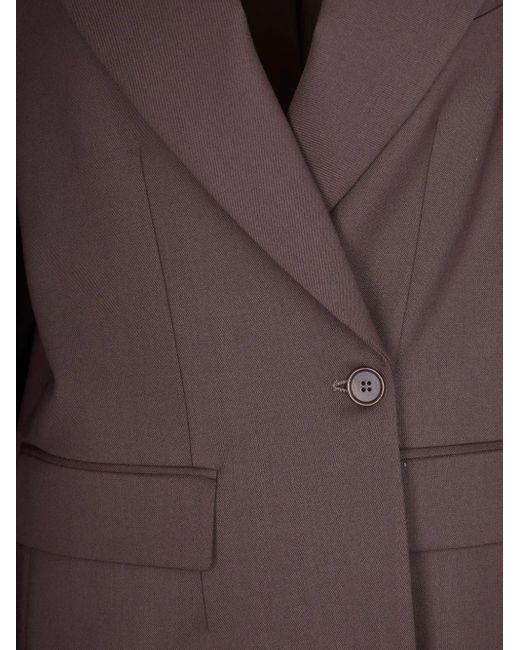 P.A.R.O.S.H. Brown Single-Button Blazer