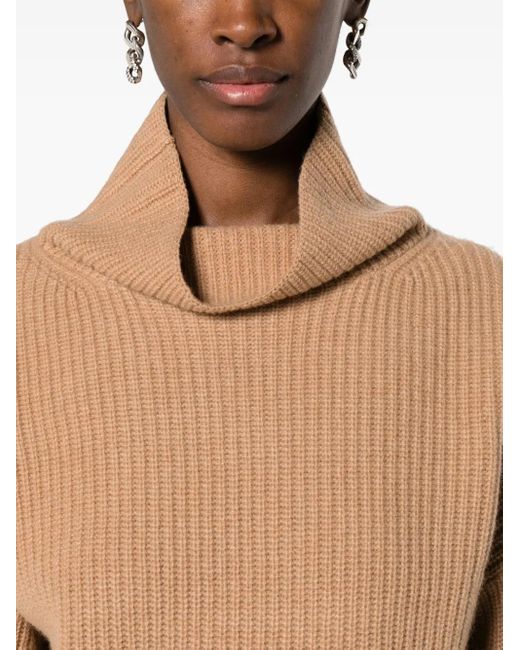 Polo Ralph Lauren Natural Roll-Neck Chunky-Knit Jumper