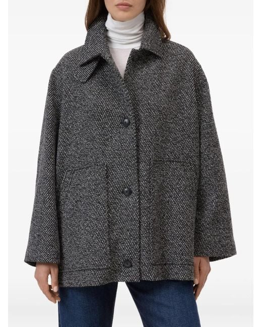 Closed Gray Wool Short Coat
