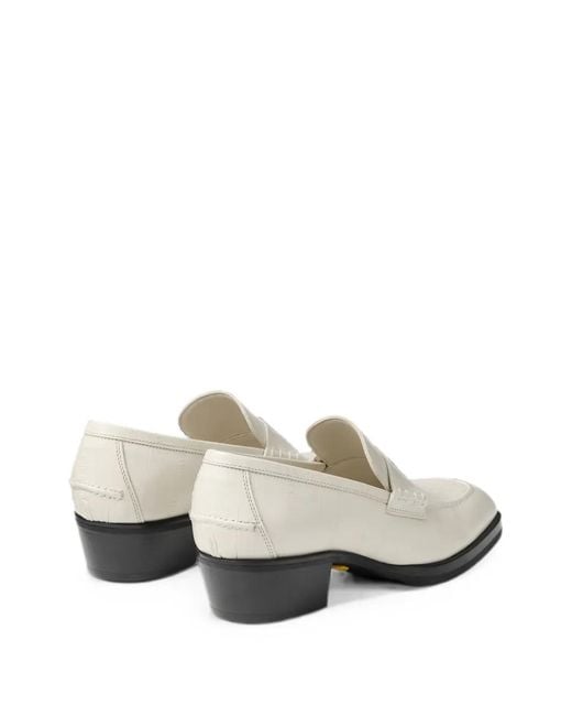 Jimmy Choo White Wilder Loafers F