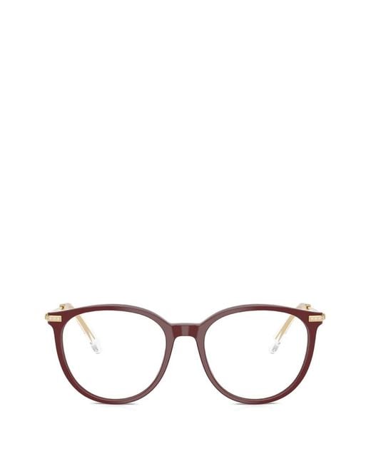 Swarovski Red Oval-Frame Glasses