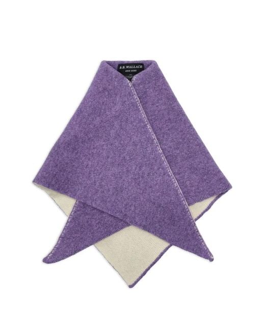 B.B. Wallace Purple Knitted Triangular Bandana