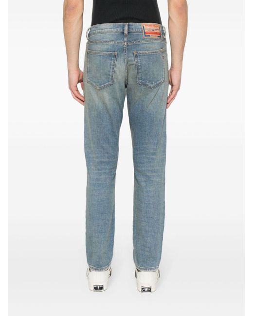 DIESEL Blue 2019 D-strukt Mid-rise Slim-fit Jeans for men