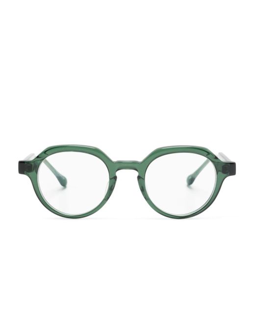Matsuda Green Brille mit rundem Gestell