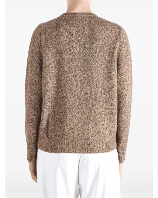 Frenckenberger Natural Zip-Up Sweater
