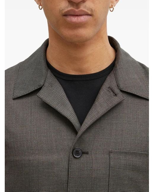 Paul Smith Gray Checked Pocket Jacket for men
