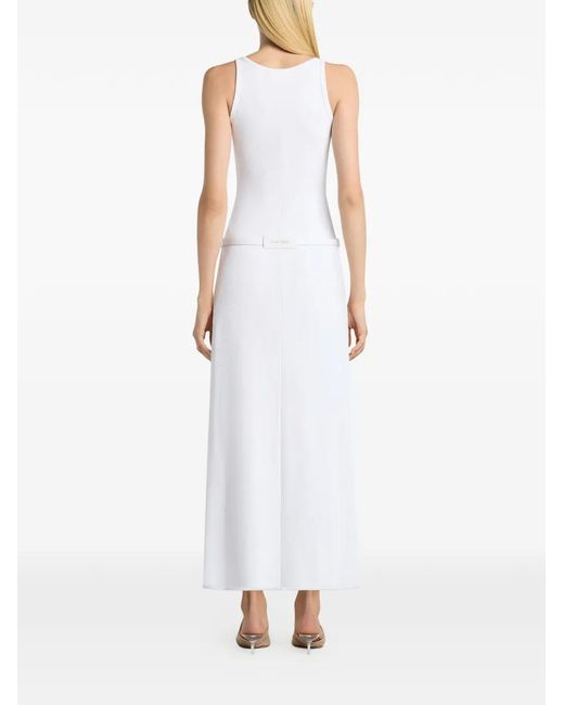 Courreges White Rib Train Playsuit