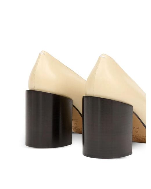 Maison Margiela Natural 85Mm Leather Heeled Pumps