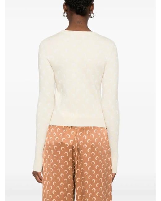 MARINE SERRE Natural Sweaters