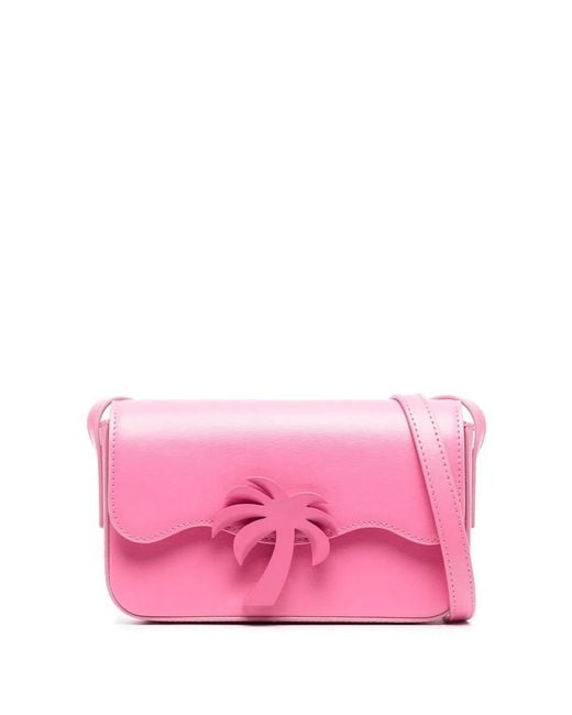 Palm Angels Pink Palm Beach Shoulder Bag