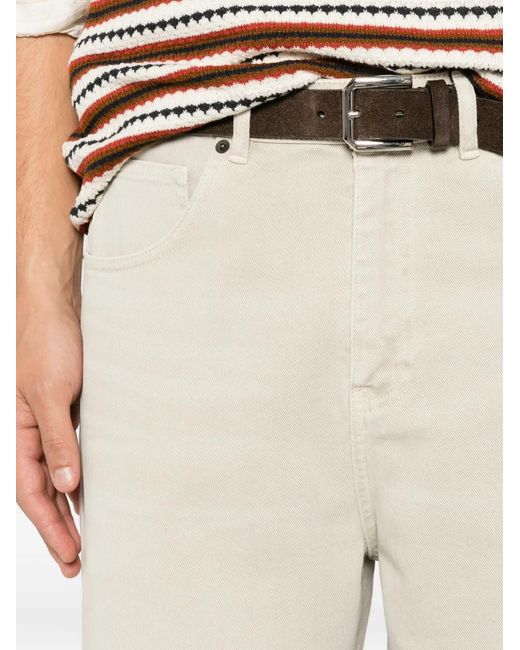 Vaqueros Rectos Amaranto de hombre de color White