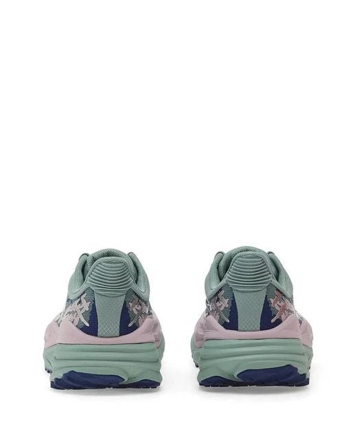 Hoka One One Blue Graphic-Print Sneakers