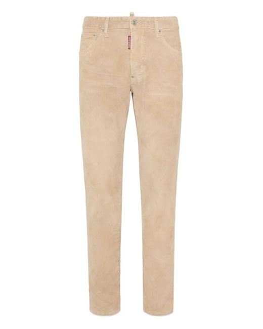 DSquared² Natural Corduroy Trousers for men