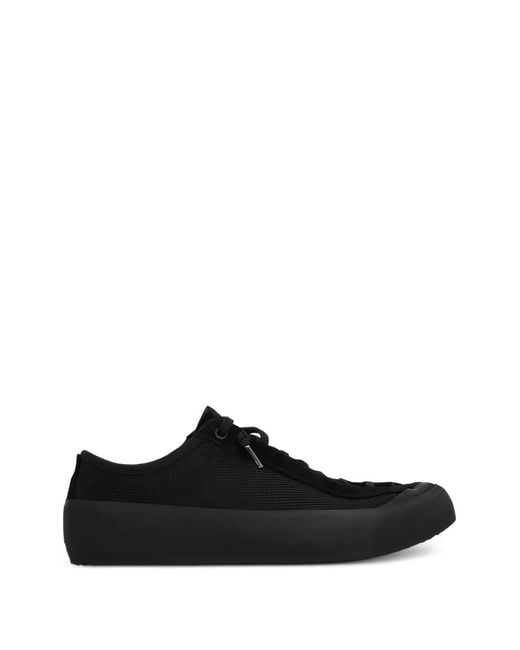 Stone Island Black Compass-Patch Sneakers for men