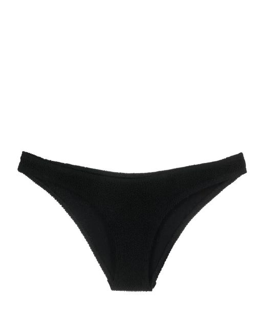Bondeye Black Seersucker-Texture Stretch Bikini Bottom