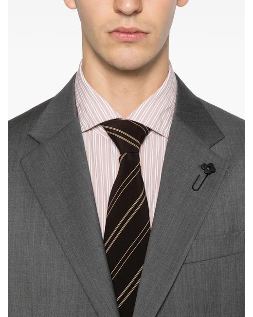 Lardini Gray Button-Up Blazer for men