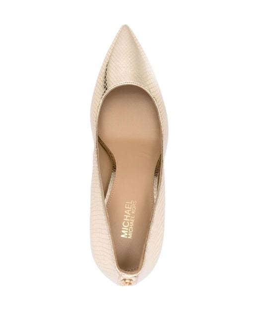 MICHAEL Michael Kors Natural Patent Leather Pumps